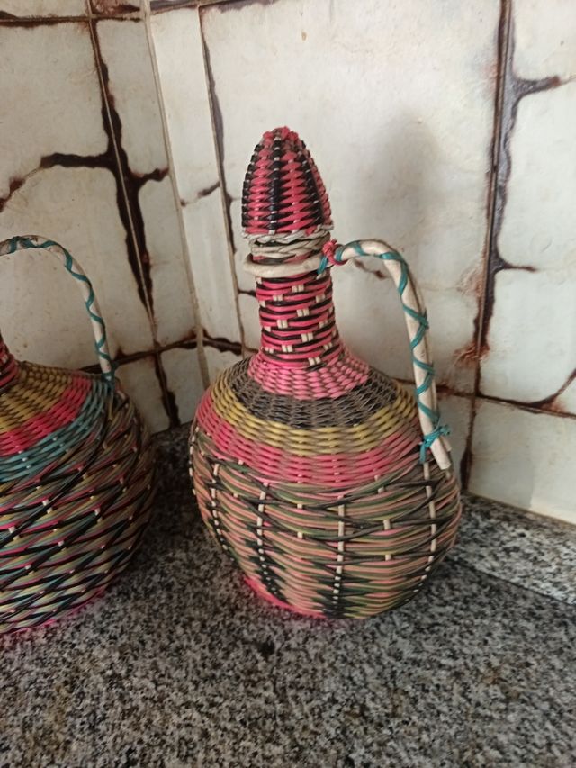 Lote 2 Damajuanas Pequeñas Decorativas