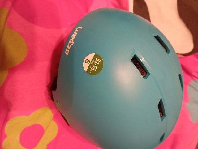 Casco de esquí azul talla S