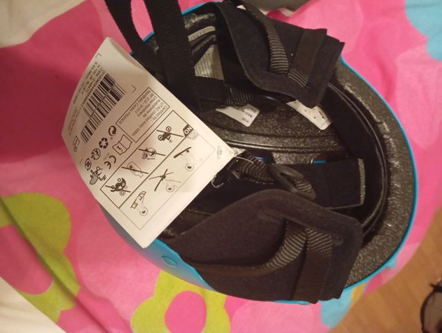 Casco de esquí azul talla S