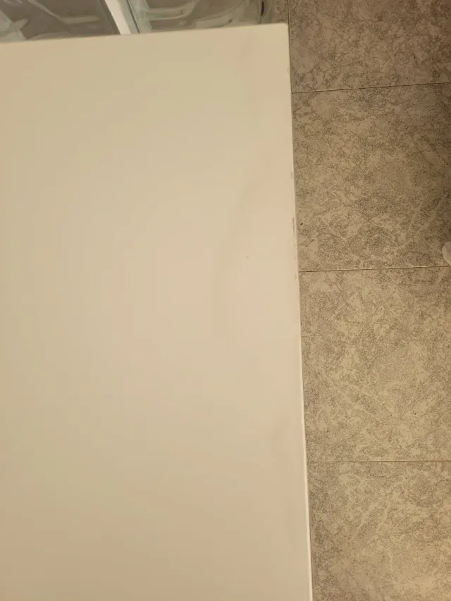 Mesa escritorio plegable blanca