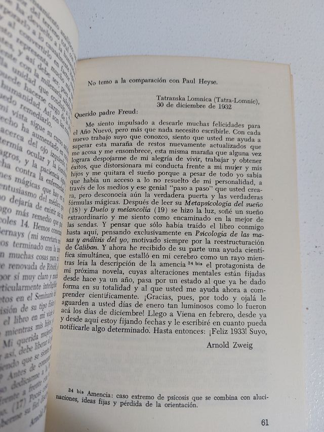 Correspondencia Freud-Zweig Gedisa
