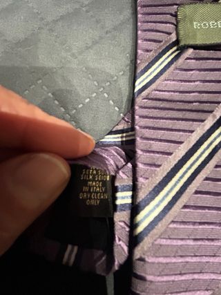 Corbata Roberto Verino Seda Rayas Morado