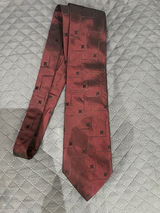 Corbata Florentino Seda Roja y Negra