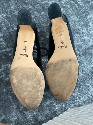 Zapatos Menbur T40 charol negro