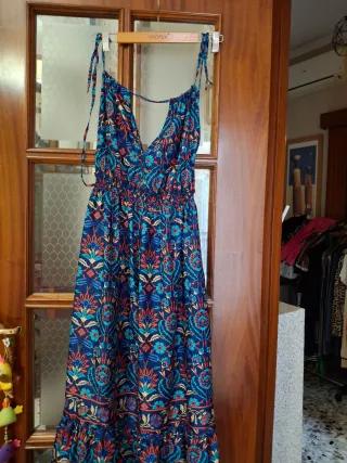 Vestito lungo donna fantasia floreale