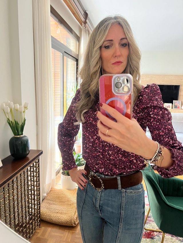 Blusa flores liberty