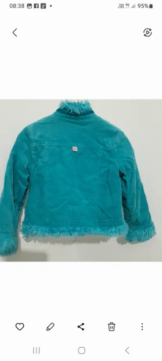 Giacca OVS bambina 4/5 anni velluto teddy 