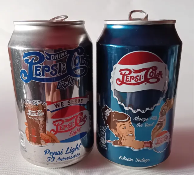 Latas Pepsi  50 Aniversario Vintage
