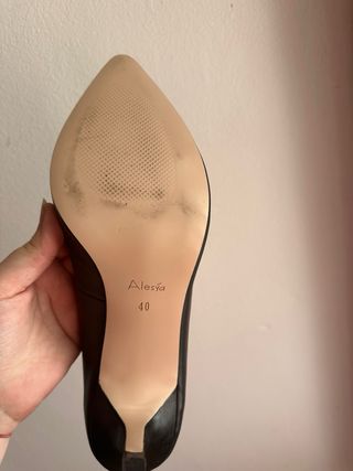 Scarpe décolleté nere tacco 40
