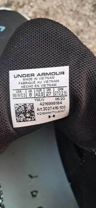 Scarpe Under Armour Uomo Nero/Teal