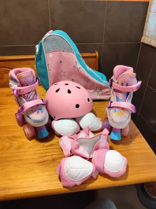 Patines extensibles T. 26-29 + Bolso + Complemento