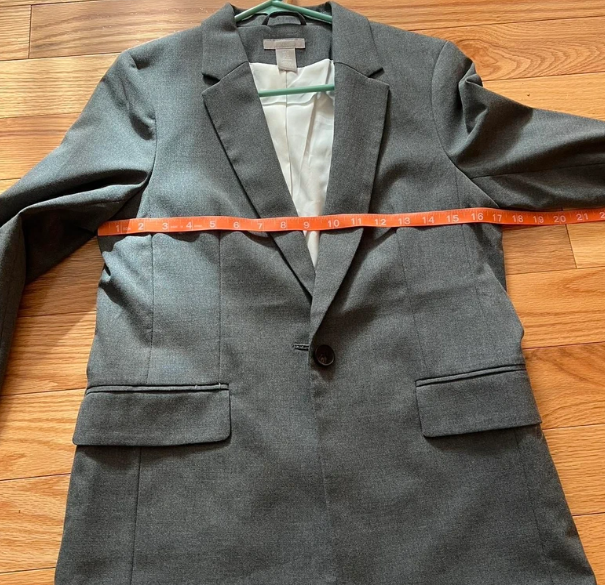New Gray Single Breasted Blazer