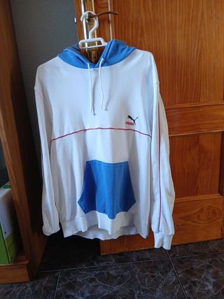 Sudadera Puma Blanca y Azul