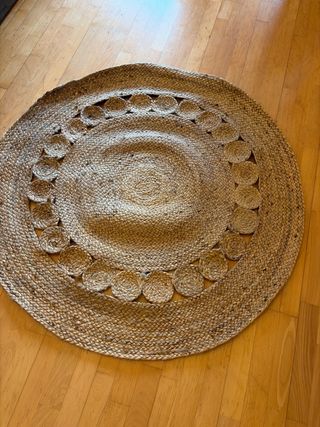 Tappeto rotondo in juta