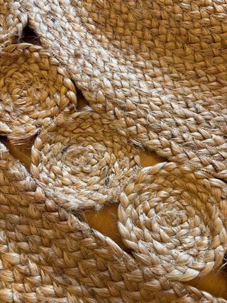 Tappeto rotondo in juta