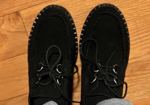 Mocasines Ante Negro Talla 38