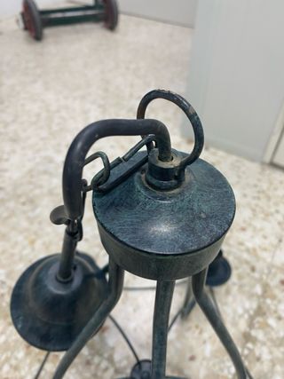 Lámpara forja 5 brazos