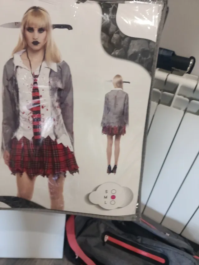 Disfraz Zombie Colegiala Talla M