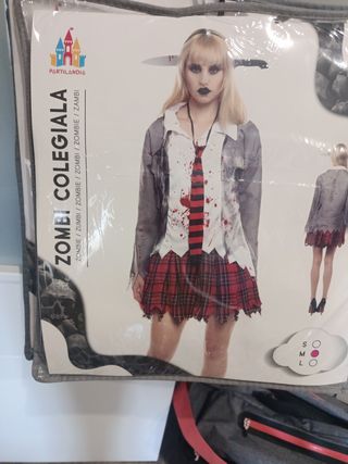 Disfraz Zombie Colegiala Talla M