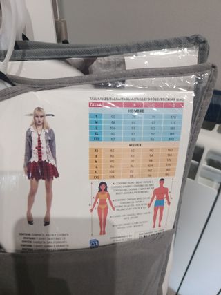 Disfraz Zombie Colegiala Talla M