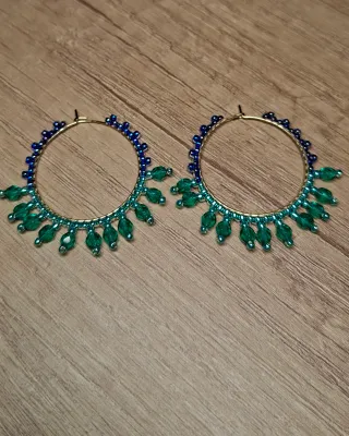 Aros Miyuki Azules y Verdes