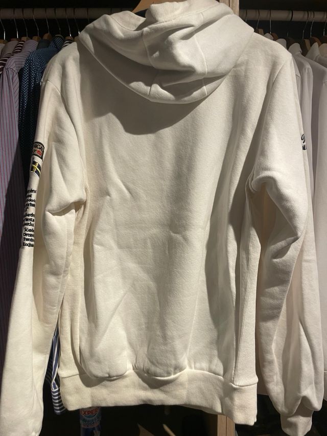 Sudadera Geographical Norway Blanca