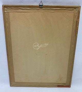 Quadro strada rurale dipinto 44x35,5x1,5 cm