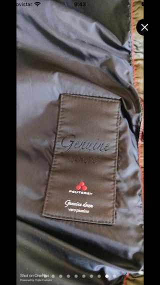 Abrigo Peuterey verde talla 38