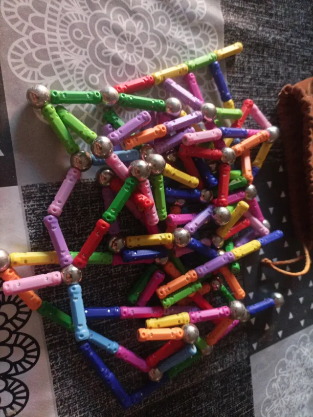 Juego Construcción Magnético Colores