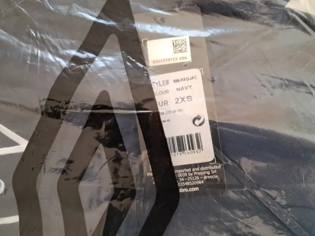 Giubbotto Umbro Bambino Blu Navy 2XS Nuovo