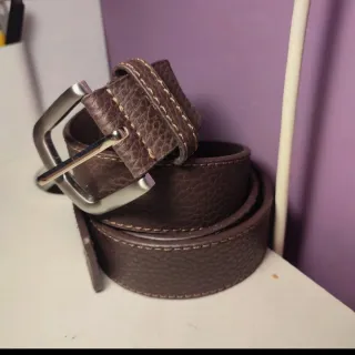 Cintura uomo testa di moro cm 120 fibbia argento 