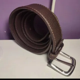 Cintura uomo testa di moro cm 120 fibbia argento 