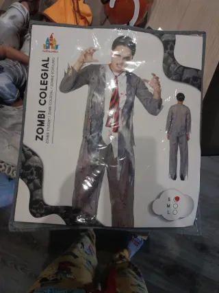 Disfraz Zombie Estudiante Halloween Talla S