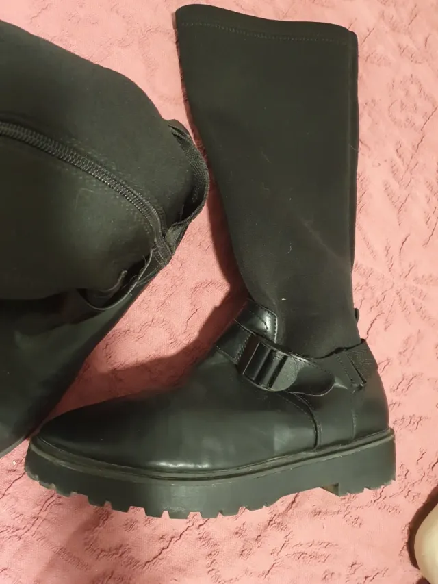 Botas altas Zara negras