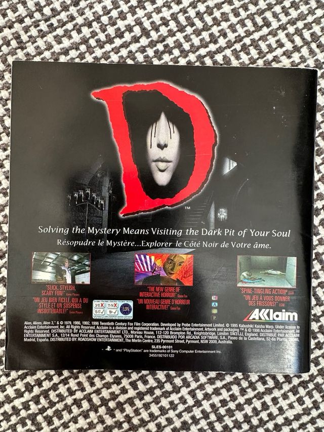 Manual Alien Trilogy PlayStation PAL