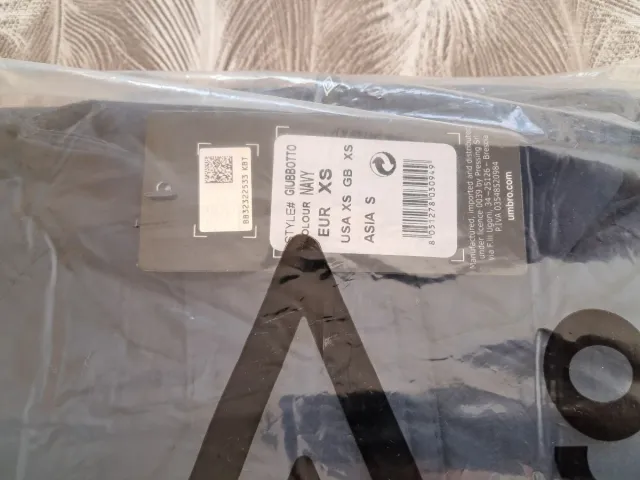 Giubbotto Umbro Bambino Blu Navy XS Nuovo