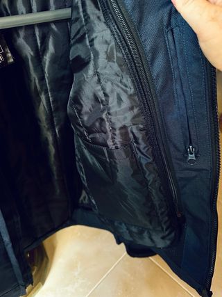 Chaqueta técnica moto azul