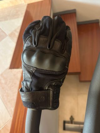 Chaqueta técnica moto azul talla L Guantes Yamaha