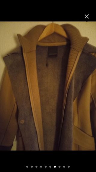 Abrigo Adolfo Domínguez entretiempo con cinturón