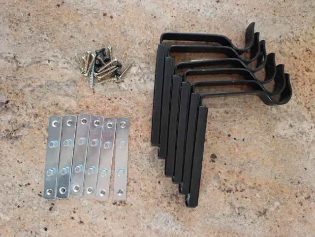 Cortinero extensible metal negro