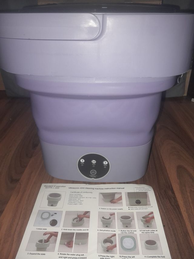 Lavadora Portátil Plegable Mini