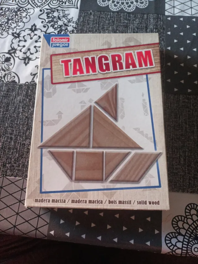 Juego Tangram Madera Maciza