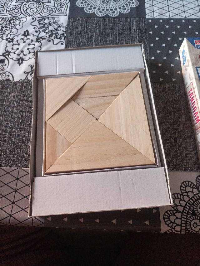 Juego Tangram Madera Maciza