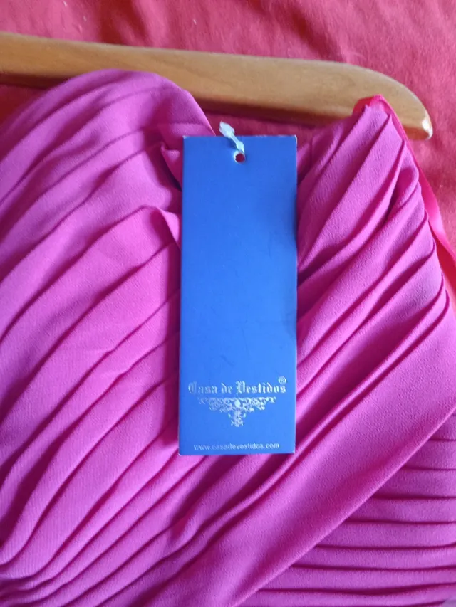 Vestido fiesta rosa talla 40