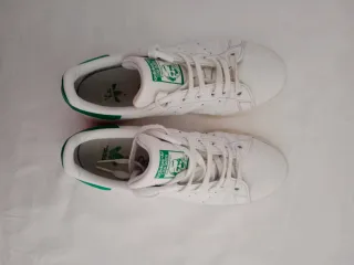 Zapatillas Adidas Stan Smith Niña Blancas y Verdes