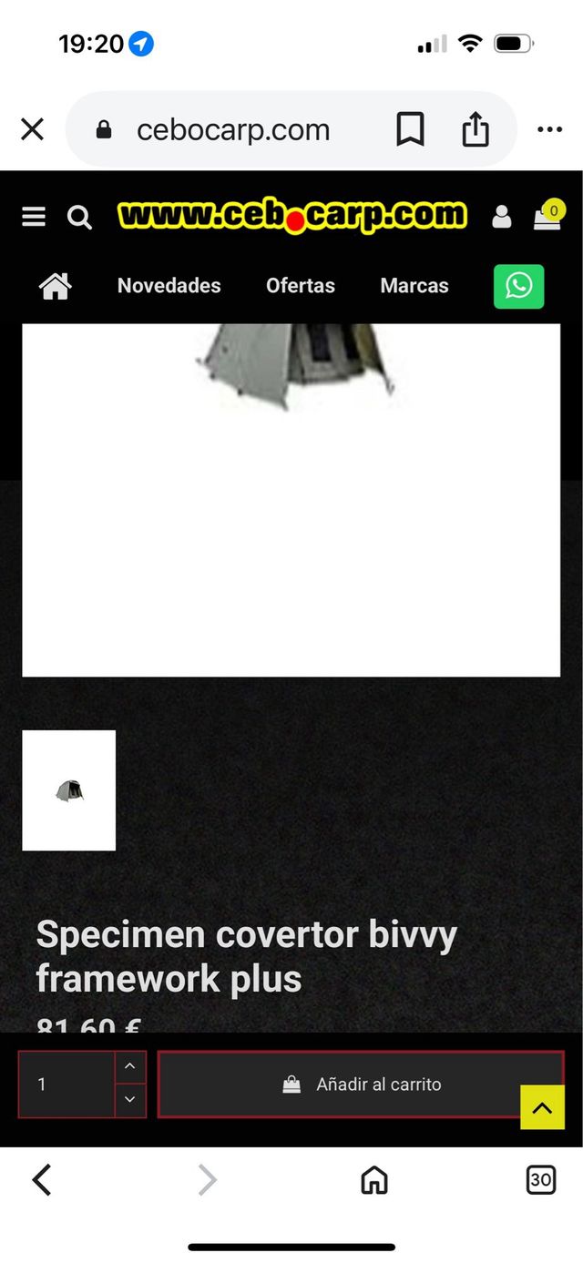 Tienda Carpfishing Specimen 2 Plazas