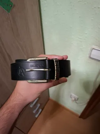 Cinturón Piel Diesel Negro Hebilla Metálica