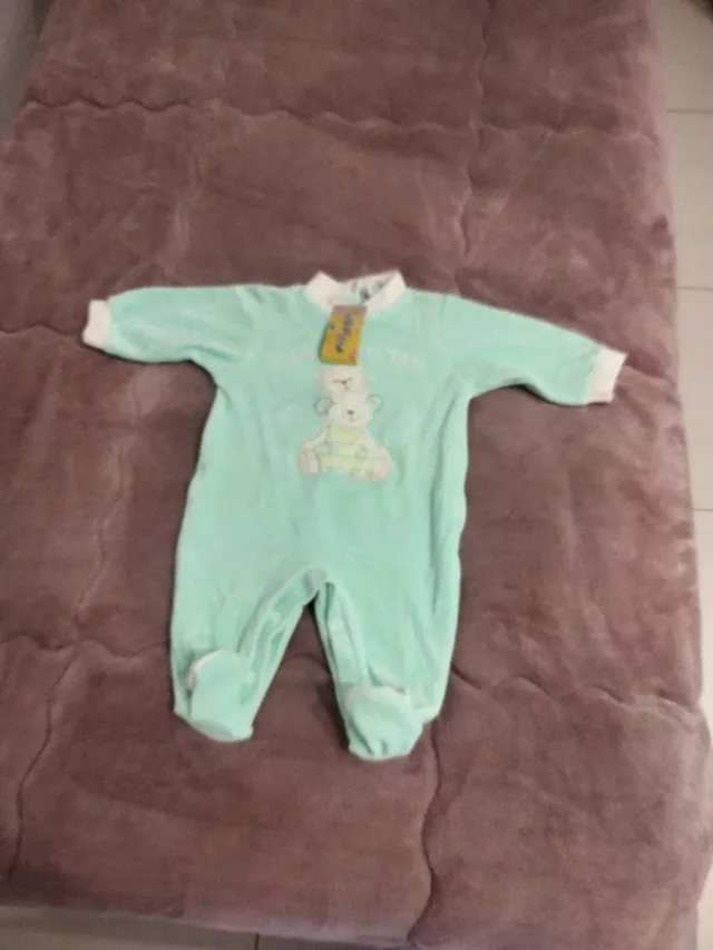 Tuta neonato con orsetto