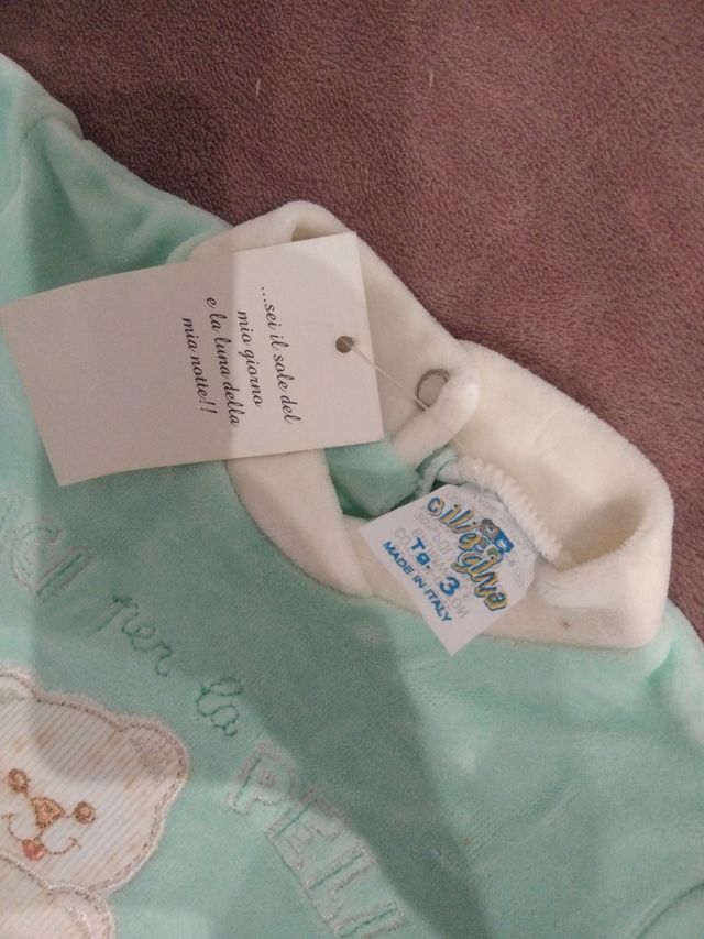 Tuta neonato con orsetto