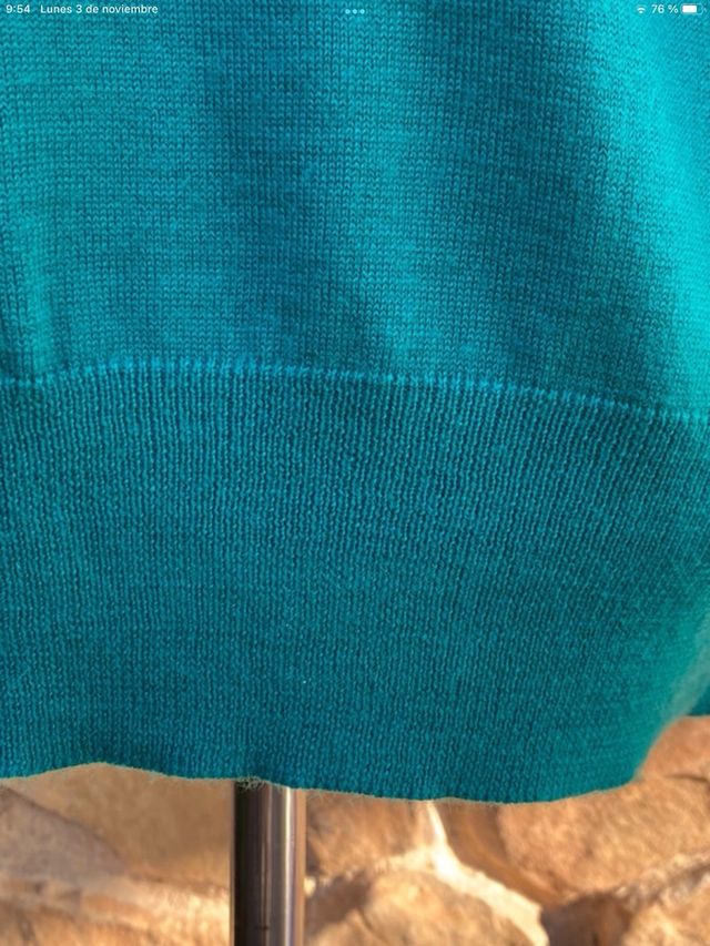 Jersey Roberto Sarto Rayas Azul Marino y Turquesa